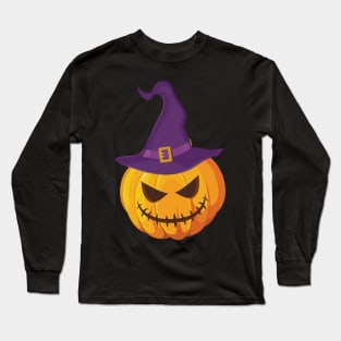 Witch Pumpkin Long Sleeve T-Shirt